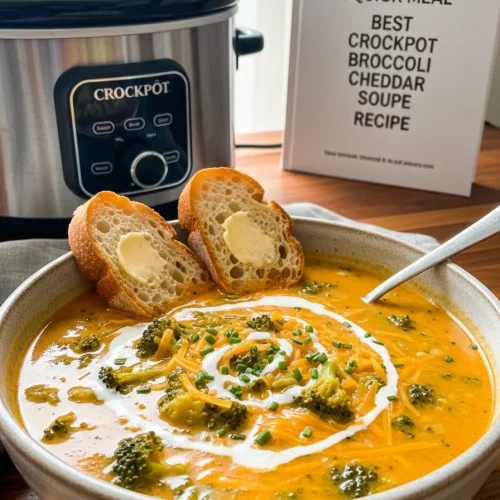 crockpot broccoli cheddar soup recipe