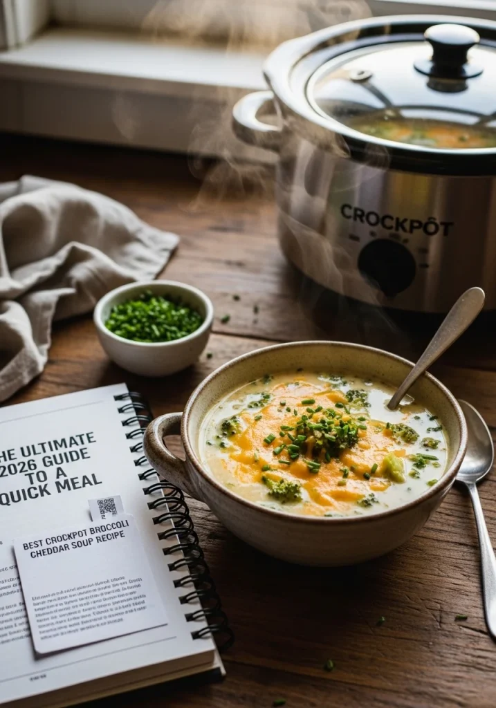 crockpot broccoli cheddar soup recipe