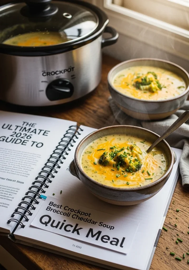 crockpot broccoli cheddar soup recipe